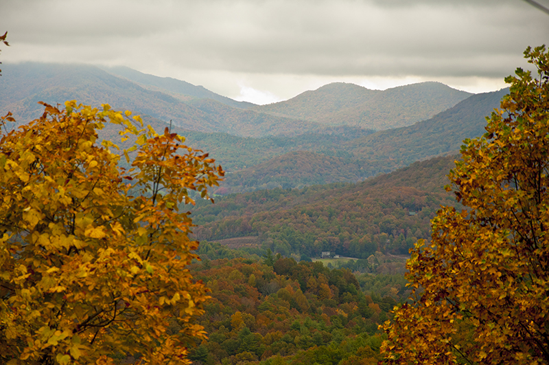 North Georgia Mountains with Fall Colors